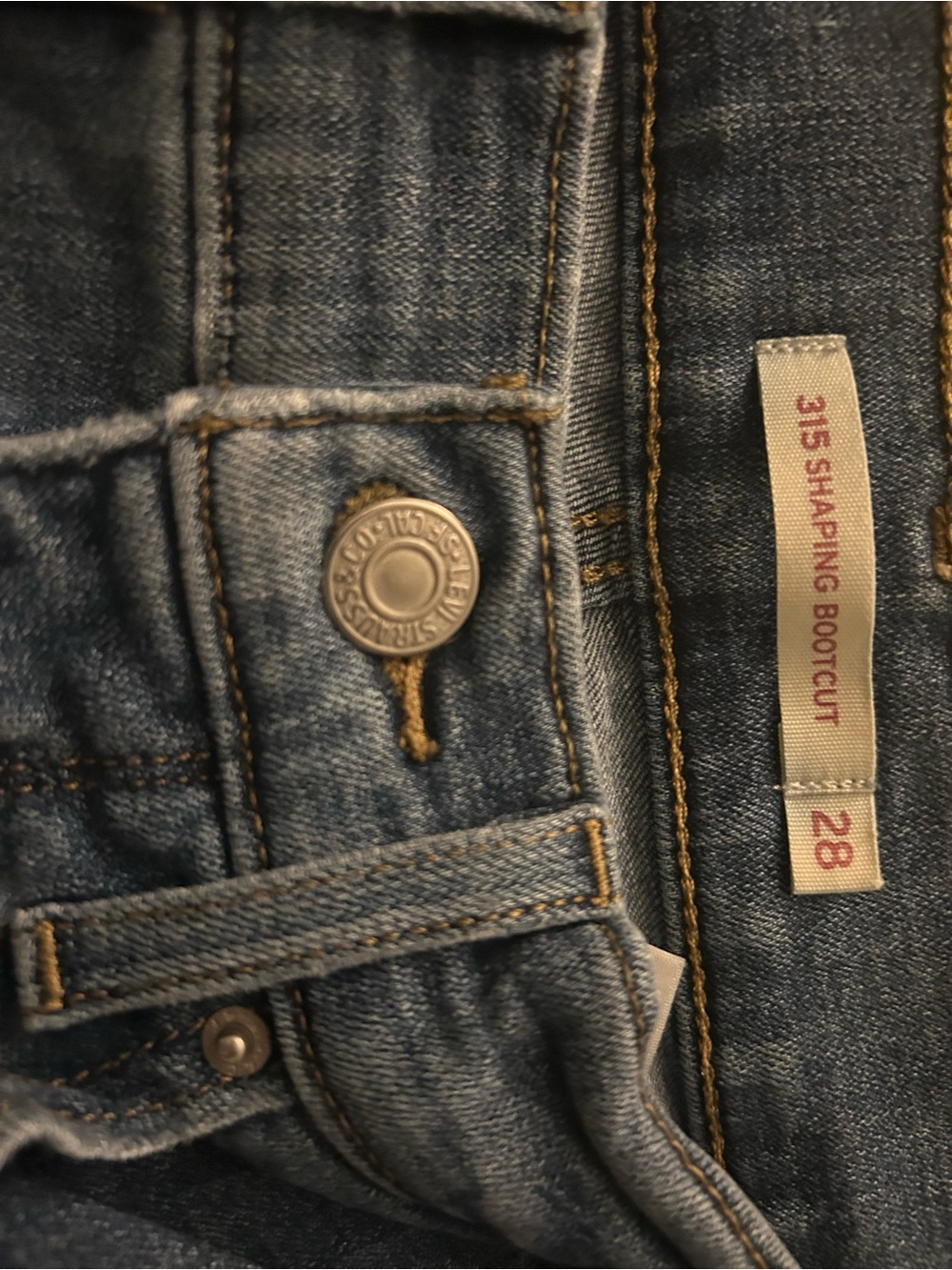 Levi's Blue Bootcut Jeans with Contrast Stitching